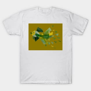 Splish-Splash ~ Green and Gold T-Shirt